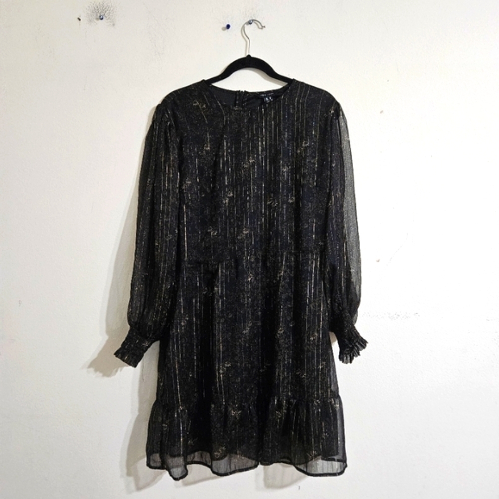 New Look Metallic Mini Dress